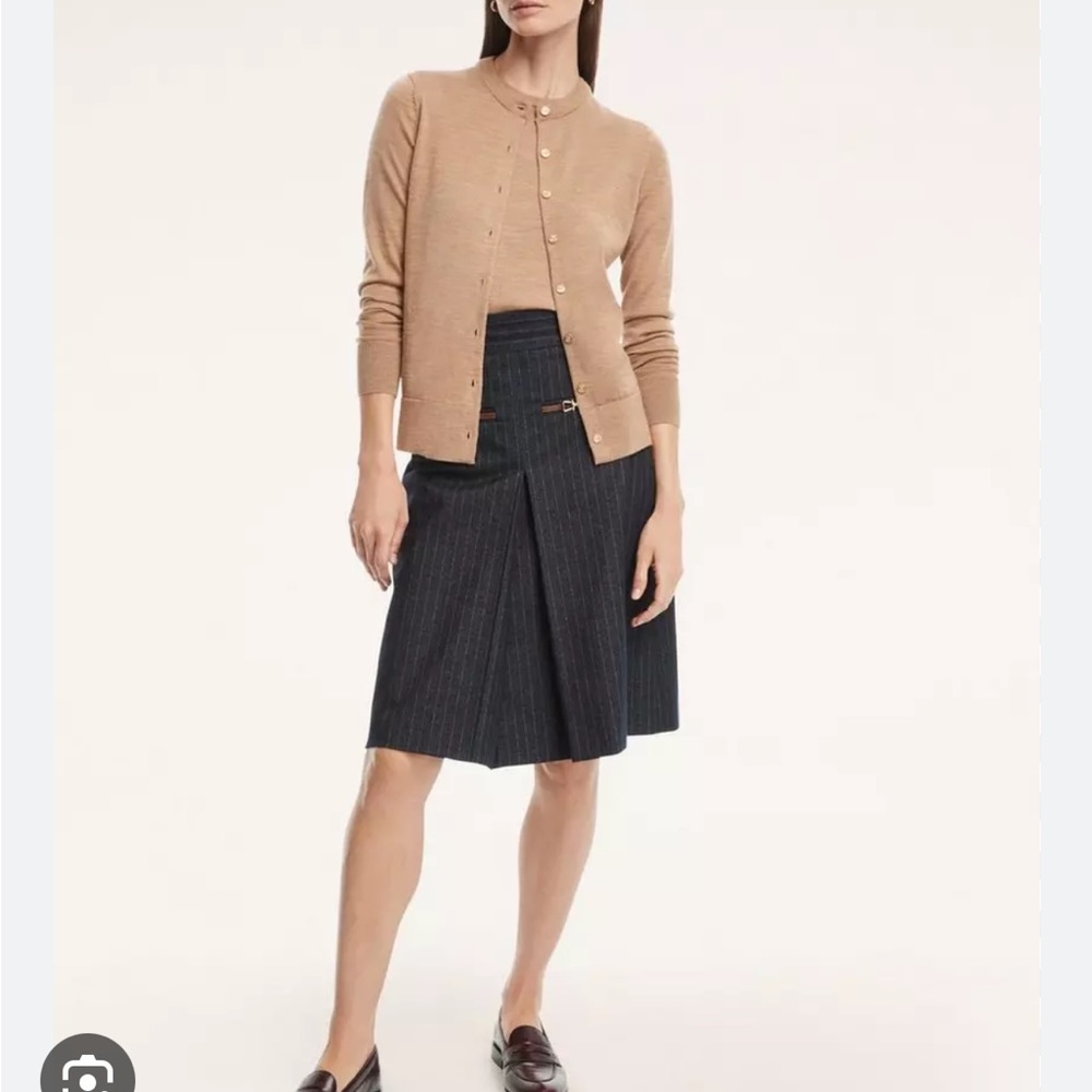 COPY - Burberry front pleat wool skirt NWOT